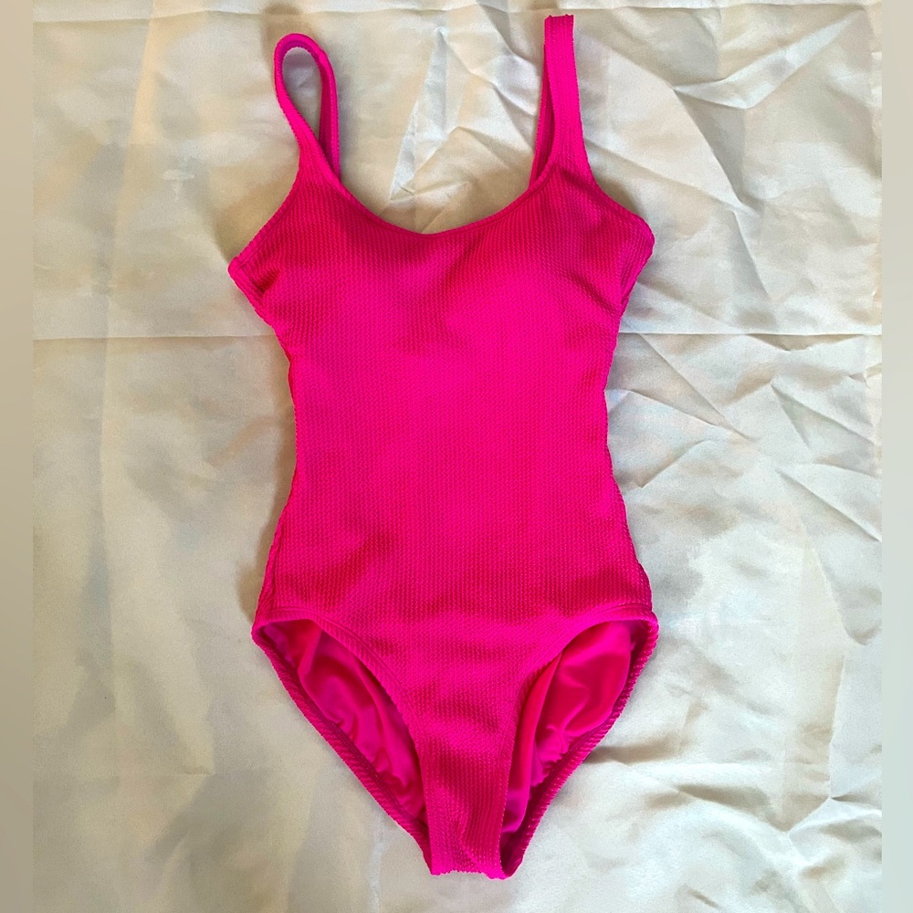Pink bathing suit. Time and Tru